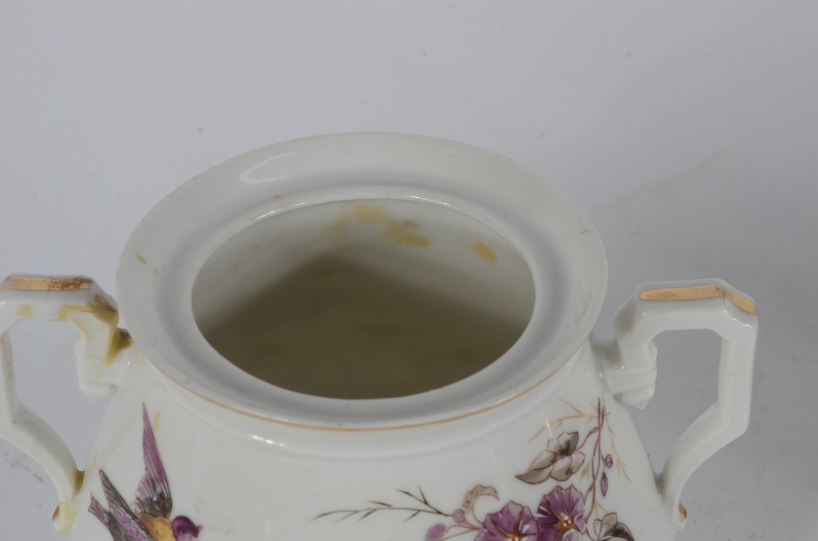 Serviço de chá de porcelana Velho Paris, composto de: 3 xícaras com... - foto 6 de 11