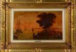 Vincenzo Cencin (1925-2010),  - Óleo sobre tela colado em madeira. Precisando de restauro.