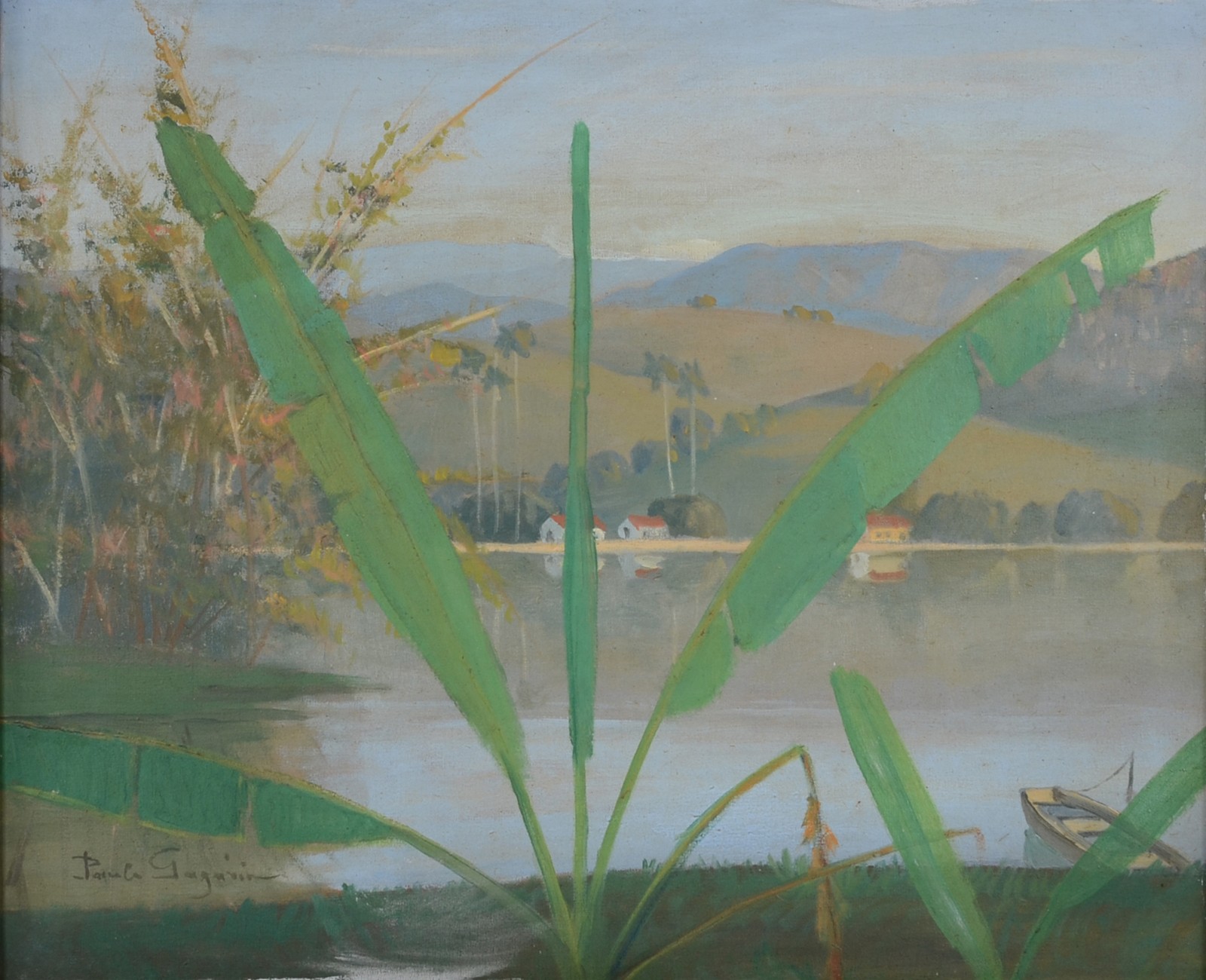 Paulo Gagarin (1885-1980), Paisagem com rio - foto 1 de 4