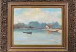 Sylvio Pinto (1918-1997), Ilha do Governador - Óleo sobre tela. Precisando de restauro.