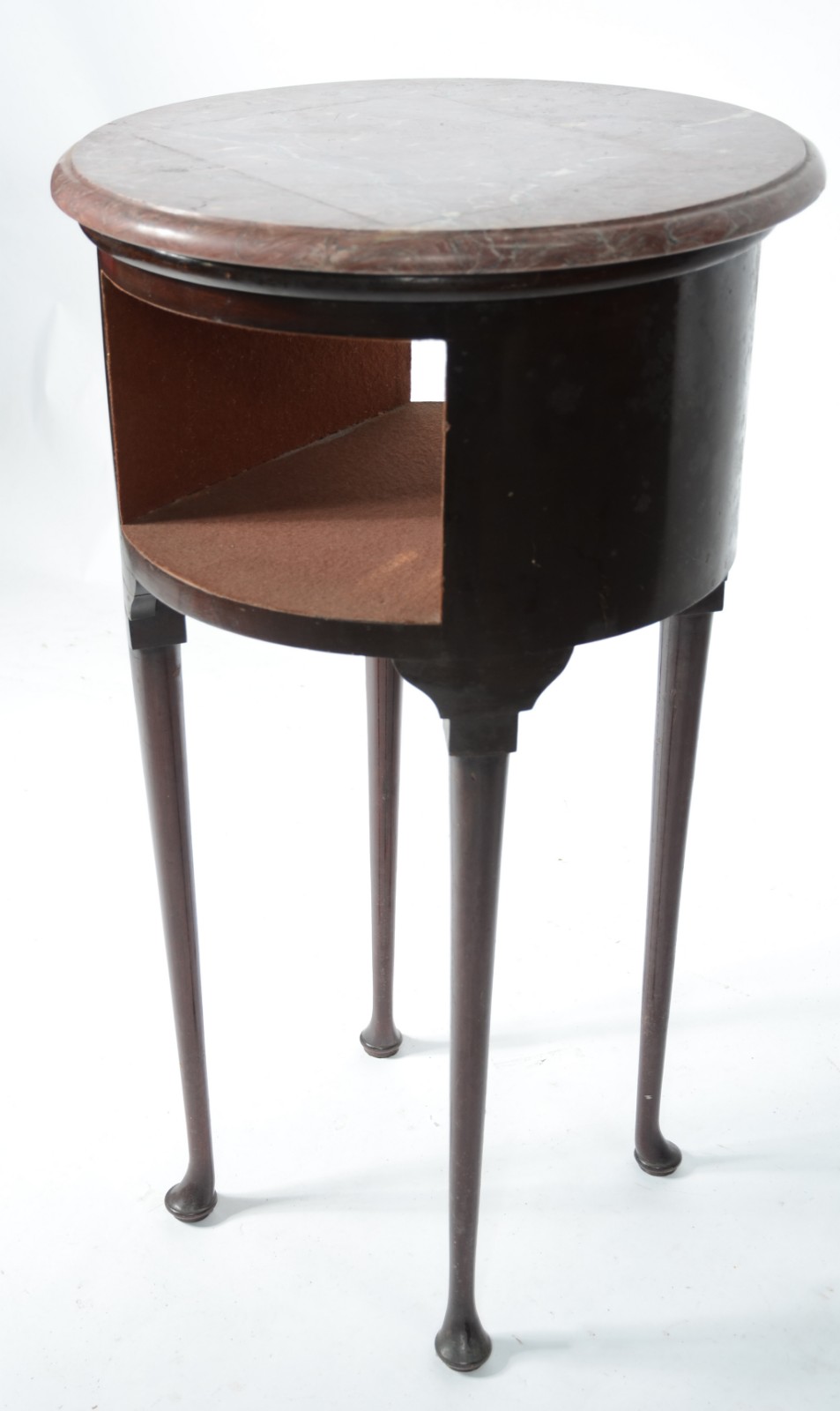 Mesa coluna de madeira nobre, estilo chipendale, tampo de mármore... - foto 1 de 7