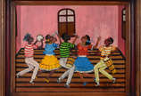 Heitor dos Prazeres (1898-1966), Ensaiando o Samba - o.s.t., datado de 1963 , com certificado