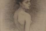 Eliseu Visconti (1866-1944), Figura Feminina - Desenho.