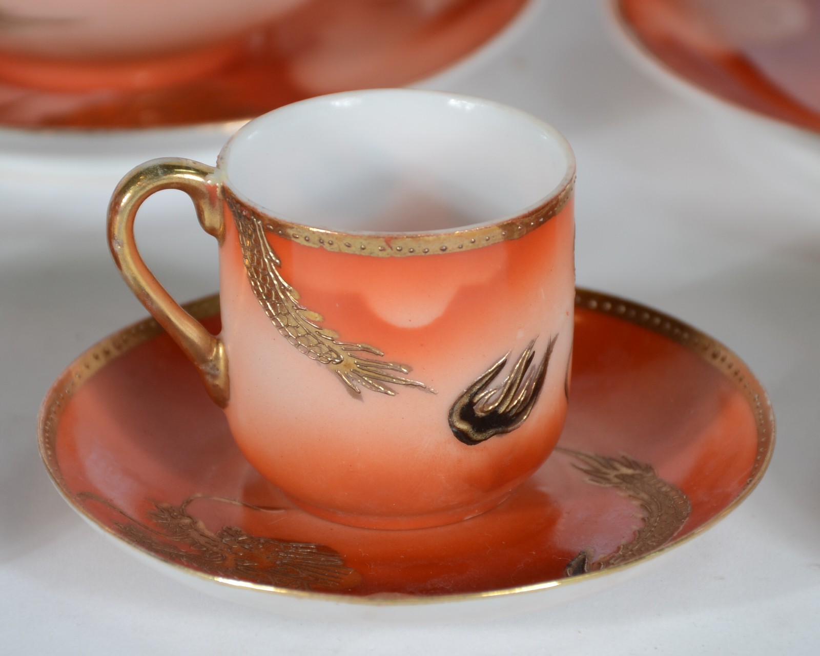 Serviço de chá e café de porcelana oriental "casca de ovo", composto... - foto 3 de 7