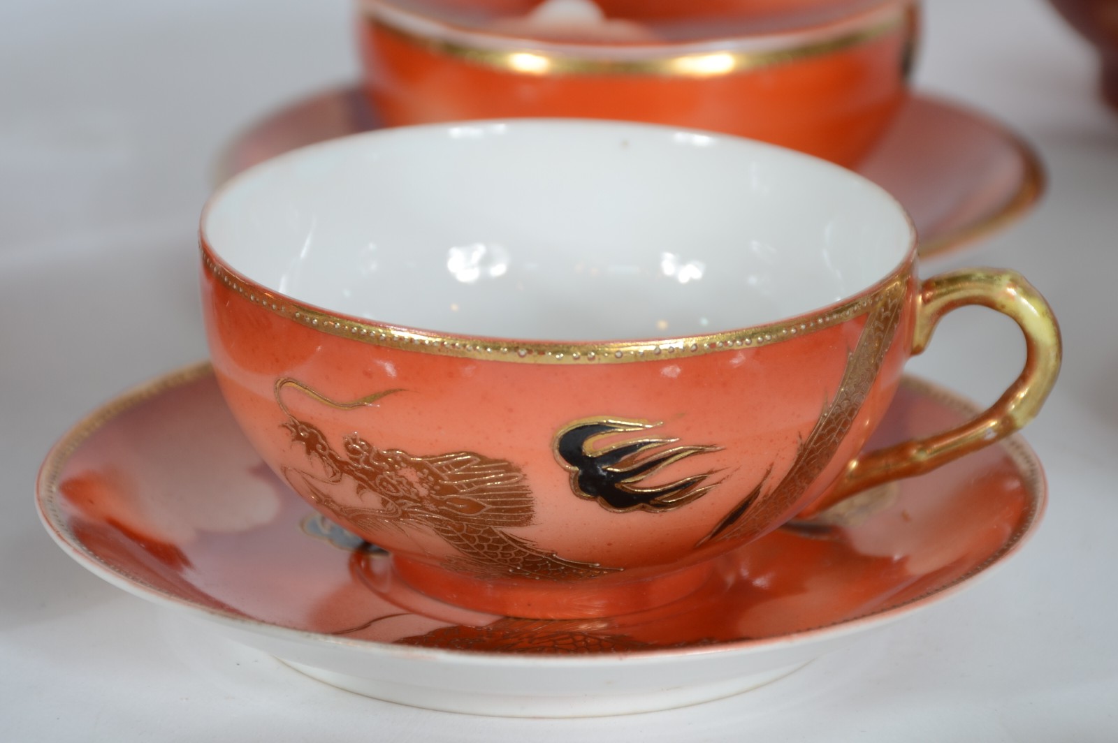 Serviço de chá e café de porcelana oriental "casca de ovo", composto... - foto 4 de 7