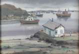 Sylvio Pinto (1918-1997), Marinha - Óleo sobre tela.