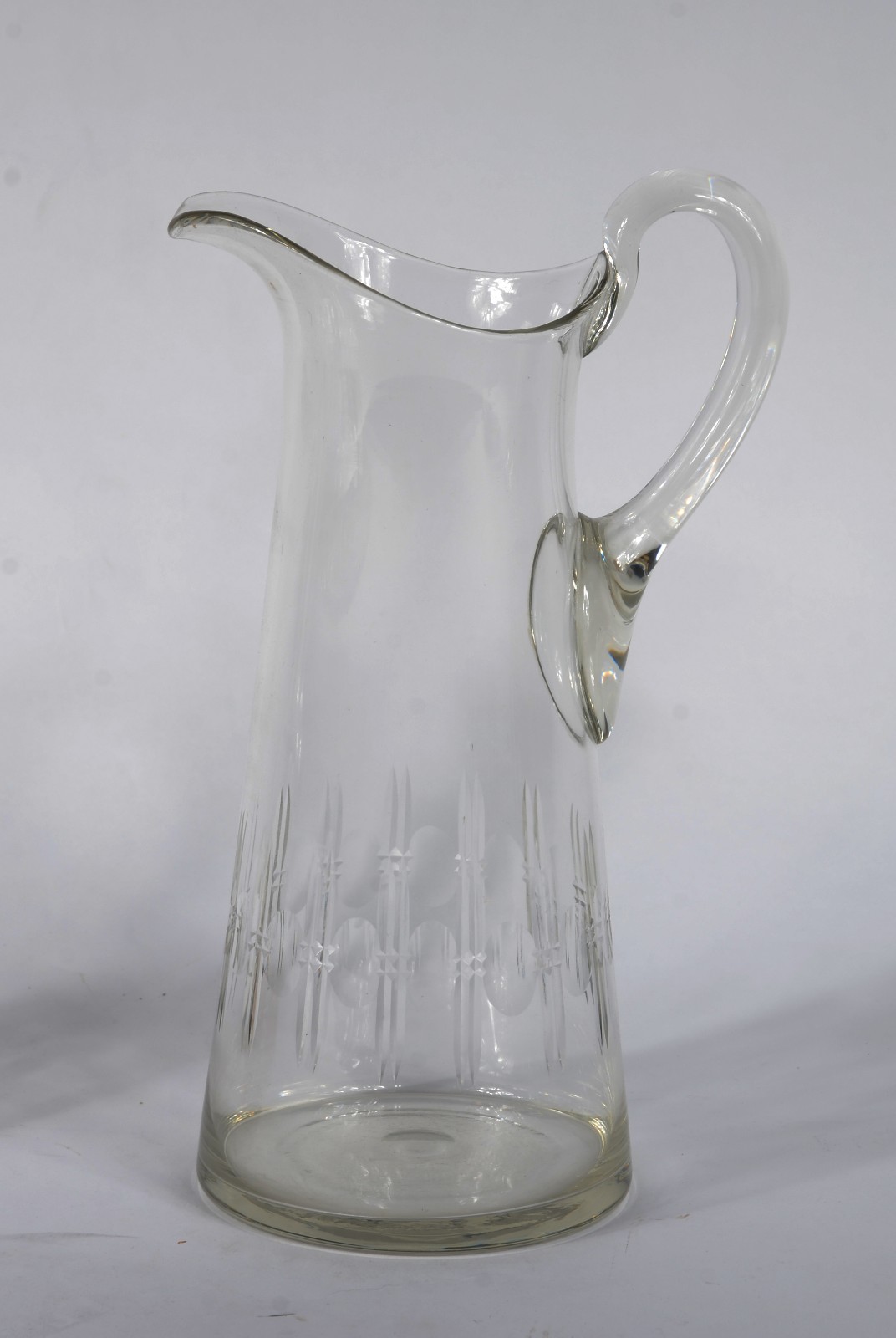 Jarra para água e licoreira de cristal tcheco lapidado. (licoreira... - foto 2 de 8