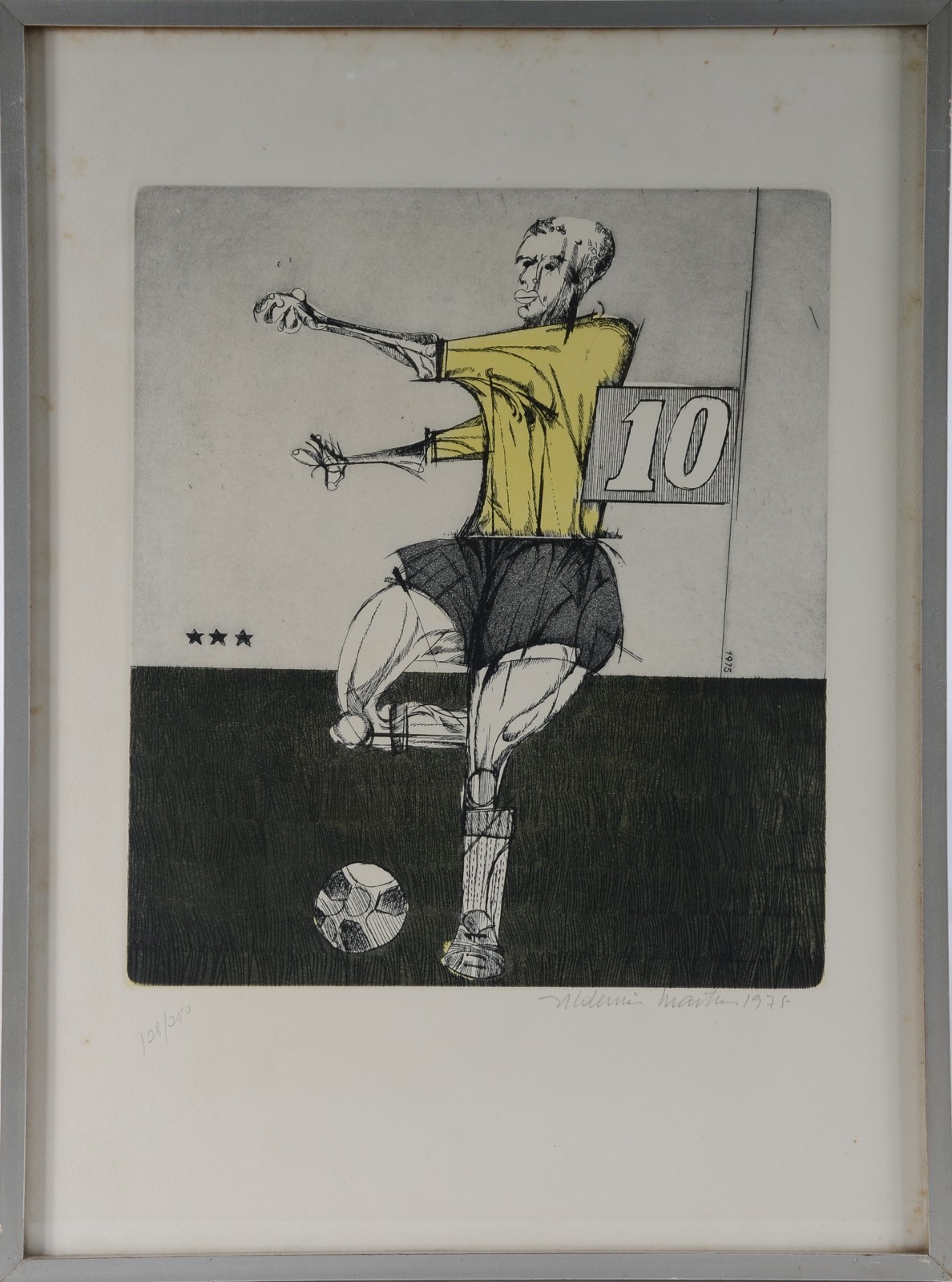 Aldemir Martins (1922-2006), Jogador de futebol, camisa 10 - foto 2 de 5