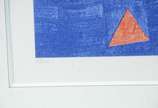 Alfredo Volpi (1896-1988), Bandeirinhas - Gravura - tiragem 33/100.