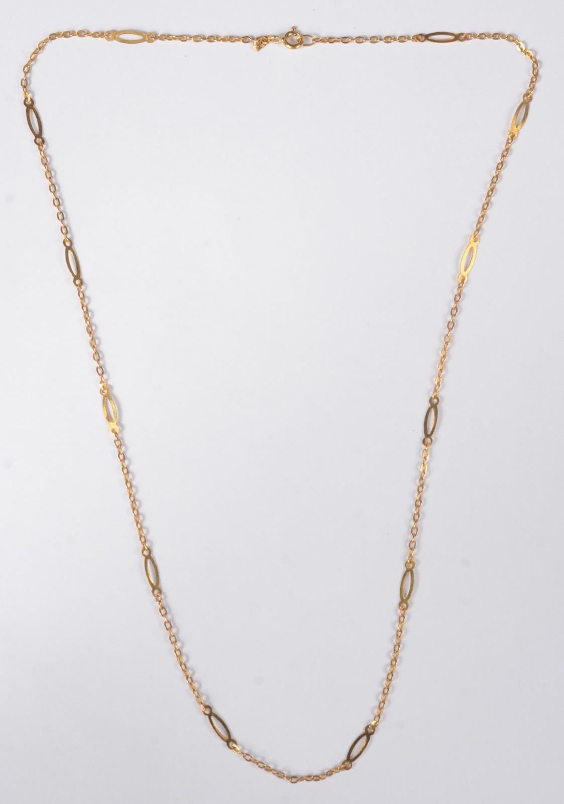 Colar feitio "italiano" de ouro 18 k., contraste 750 mls. (Por... - foto 2 de 5
