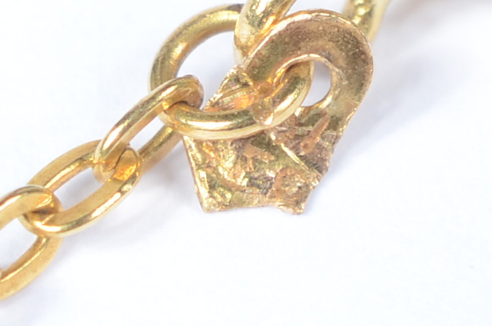 Colar feitio "italiano" de ouro 18 k., contraste 750 mls. (Por... - foto 3 de 5