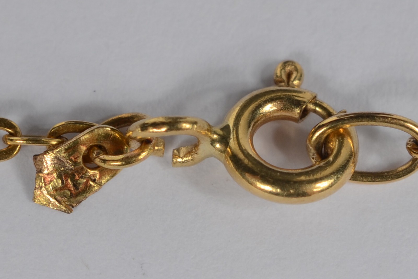 Colar feitio "italiano" de ouro 18 k., contraste 750 mls. (Por... - foto 4 de 5