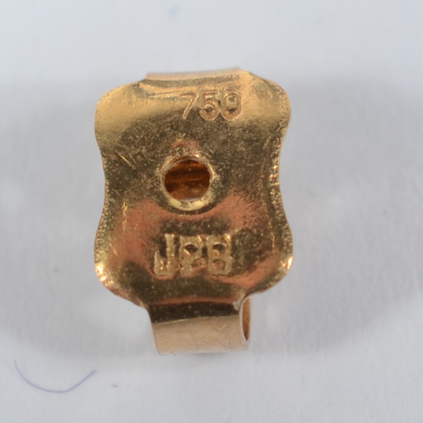 Par de brincos de ouro 18 k., contraste 750 mls com pedras coloridas... - foto 4 de 4