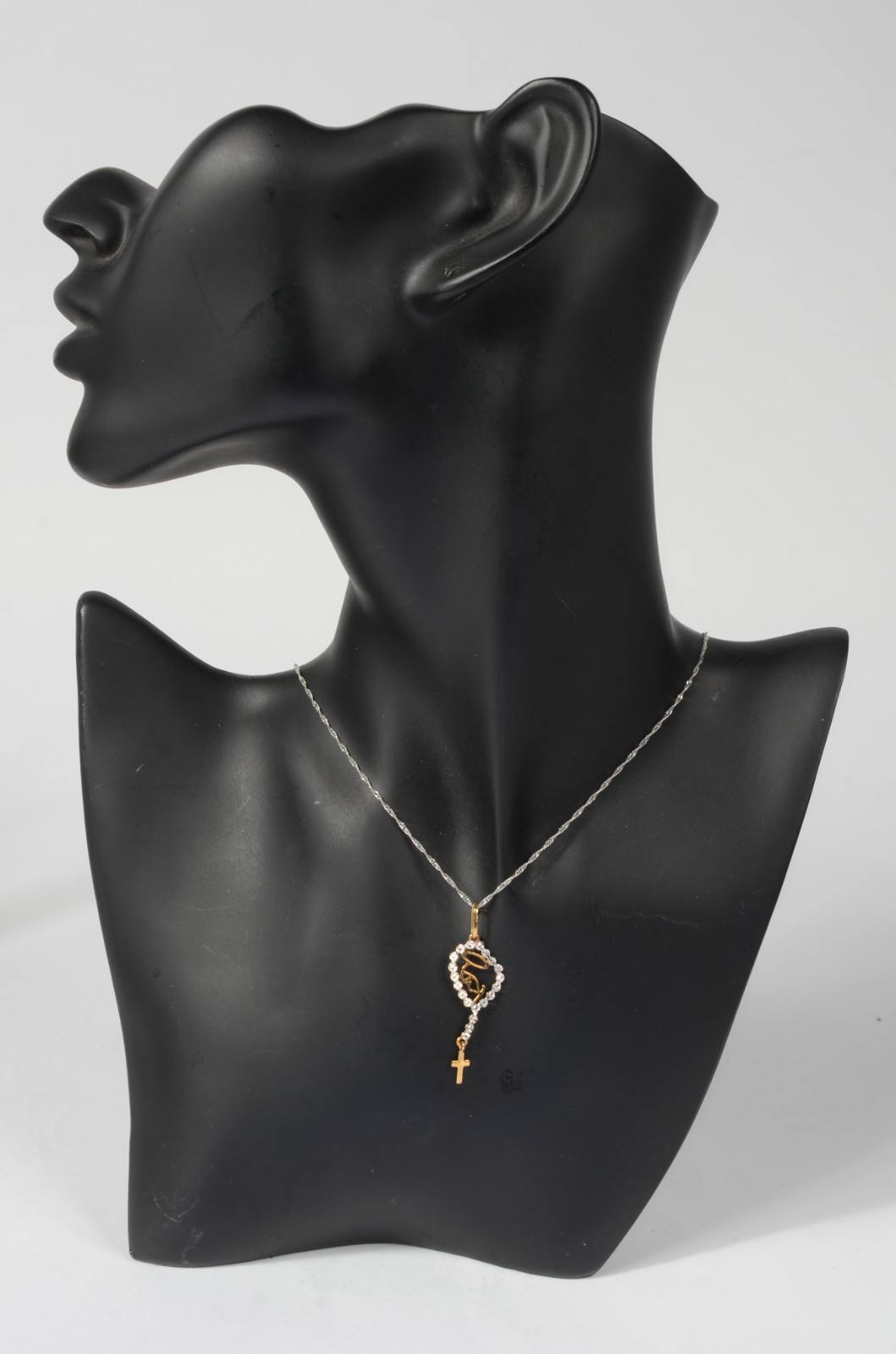 Colar de ouro 18 k., e ouro branco contraste 750 mls. (Por motivos de... - foto 4 de 4