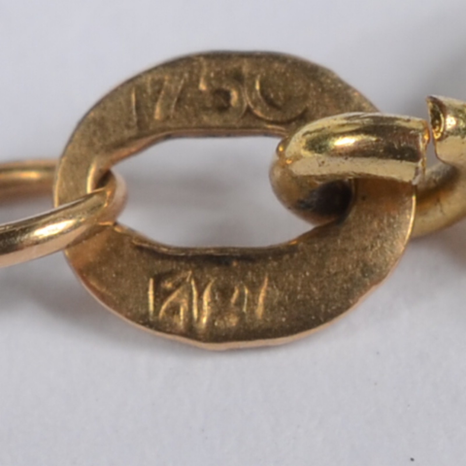 Colar de ouro 18 k. (Por motivos de segurança a peça não se encontra... - foto 4 de 5