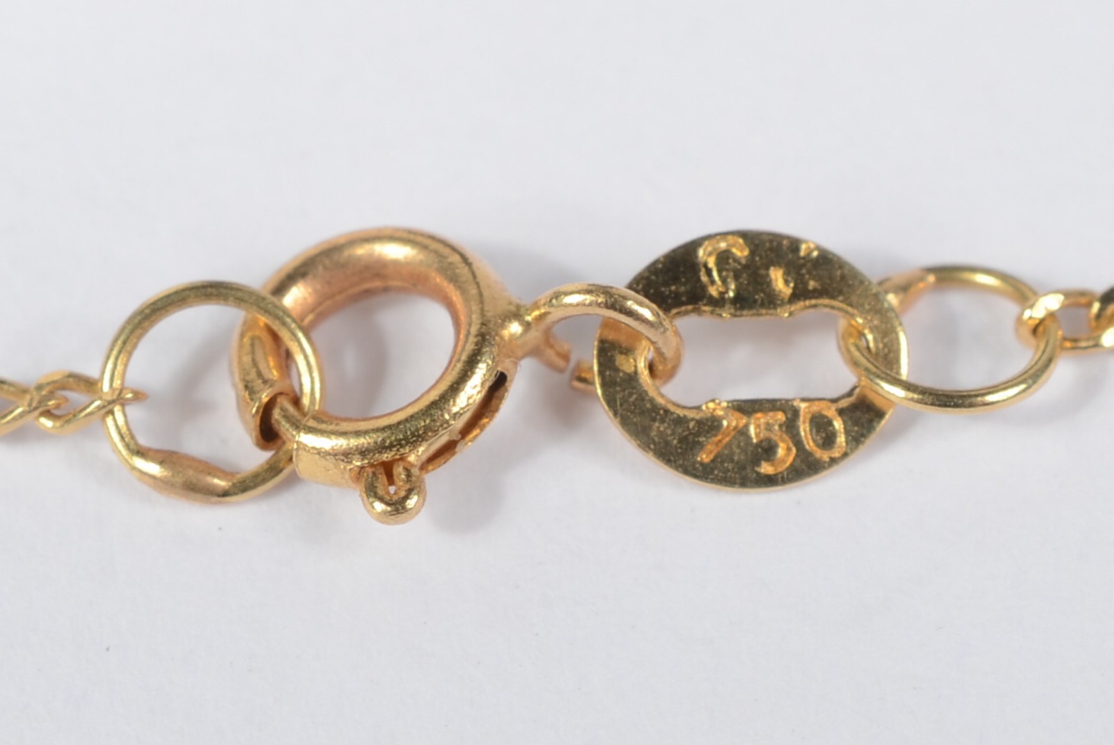 Pulseira de ouro 18 k., contraste 750 mls com bolinhas. (Por motivos... - foto 3 de 3