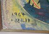 Chico da Silva (1910-1985), Animais Fantásticos - Óleo sobre tela. Datado 1964.