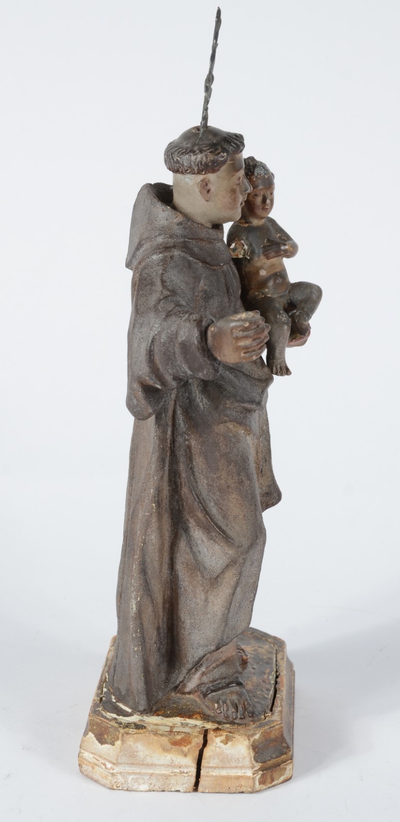 Santo Antonio com menino - Imagem de madeira policromada com... - foto 4 de 9
