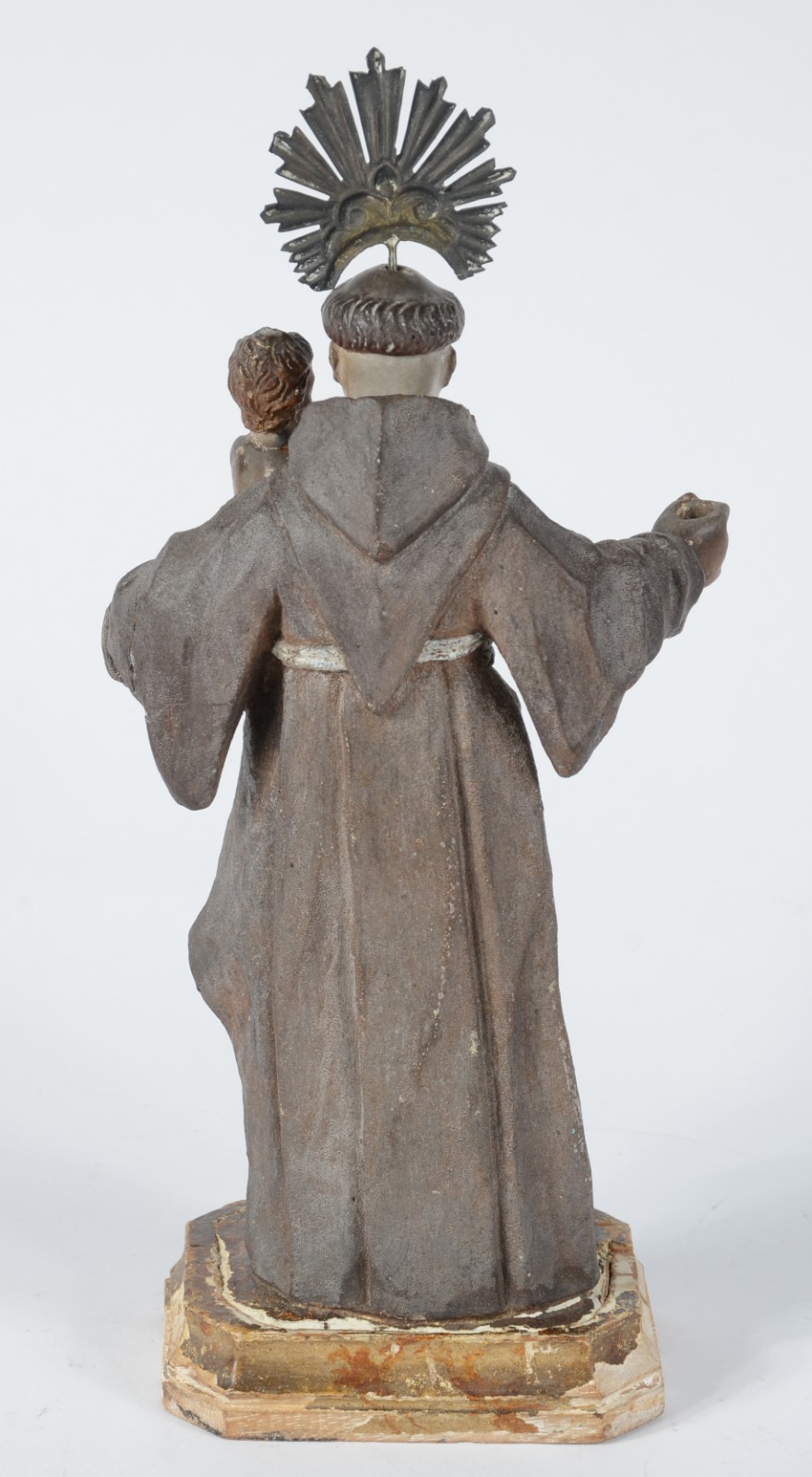 Santo Antonio com menino - Imagem de madeira policromada com... - foto 6 de 9