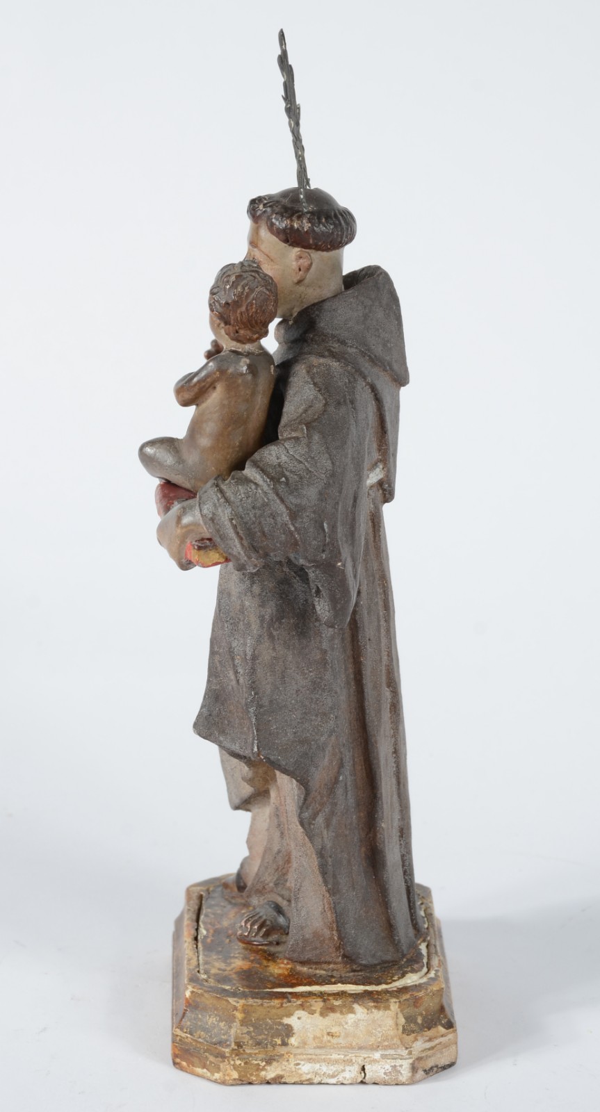 Santo Antonio com menino - Imagem de madeira policromada com... - foto 5 de 9