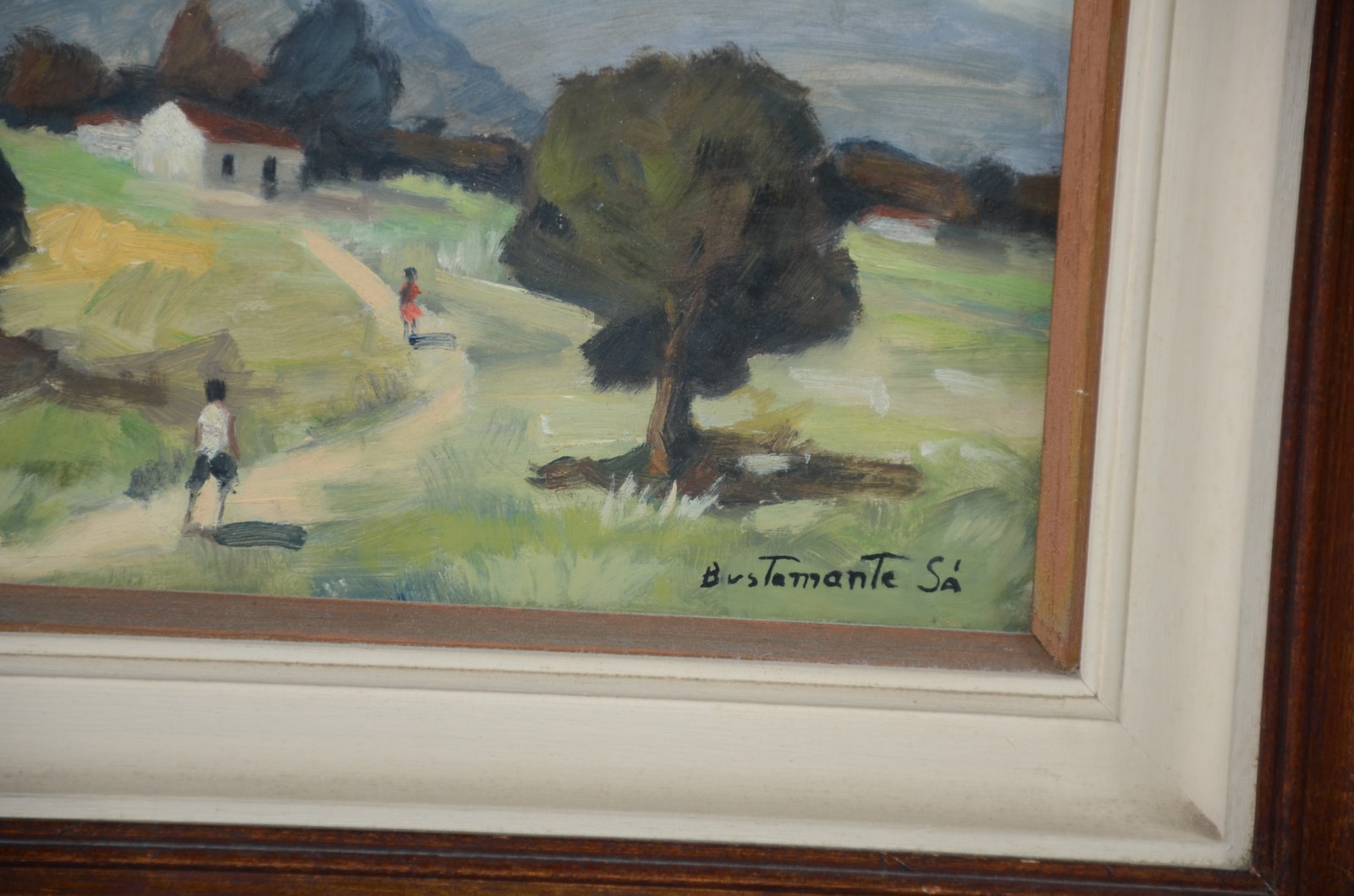 Bustamante Sá (1907-1988), Paisagem com Figuras - foto 3 de 4