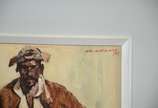 GLAUCO CHAVES ( 1921), Cangaceiro á Cavalo - Óleo sobre eucatex. Datado 85.