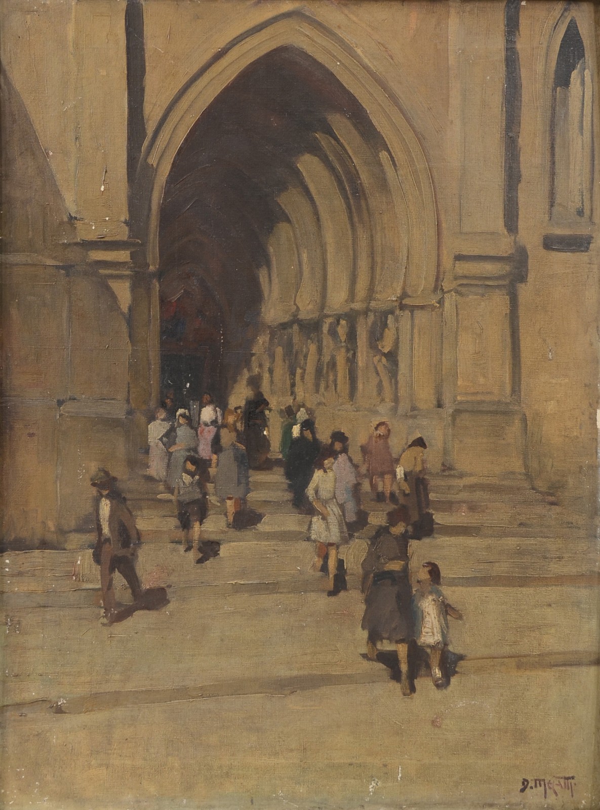 Dario Mecatti (1909-1976), Saida de Missa - foto 1 de 6