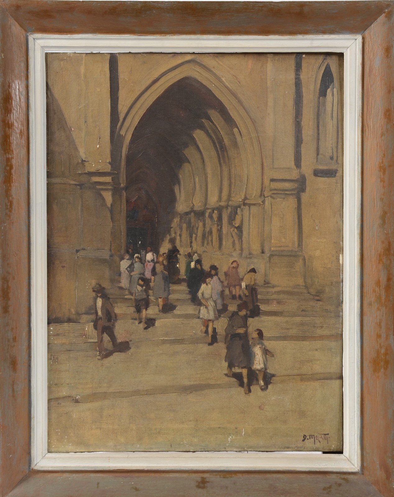 Dario Mecatti (1909-1976), Saida de Missa - foto 2 de 6