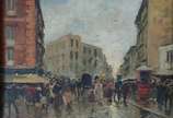 EDOUARD LEON CORTES (1882/1969), Paris - Óleo sobre madeira.