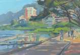 Thiago Castro (1984), Paisagem - Óleo sobre eucatex.
