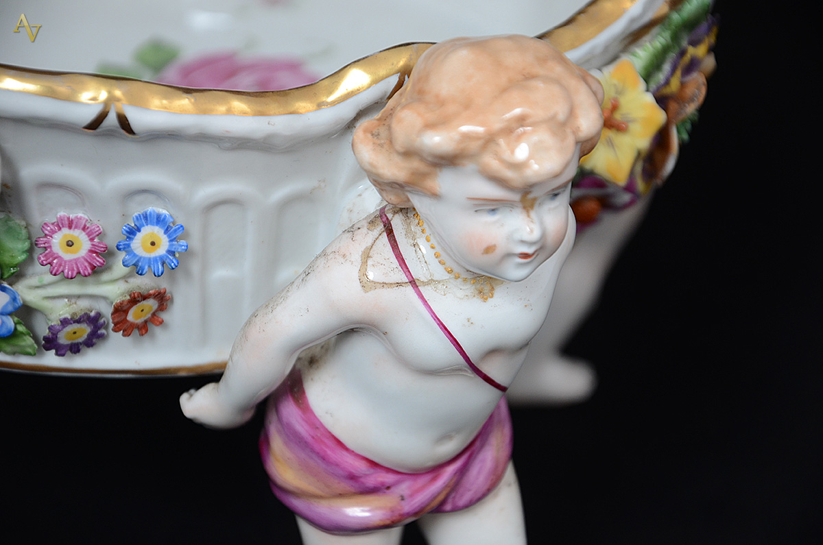Fruteira de porcelana alemã Schierholz , sendo prato central... - foto 2 de 2