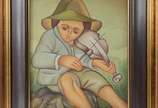 MARIO MARIANO, Serie Encanto - Óleo sobre tela. Datado 1982.