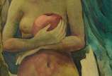 Dora Parentes (1937), Mulher com Maçã - Óleo sobre tela.