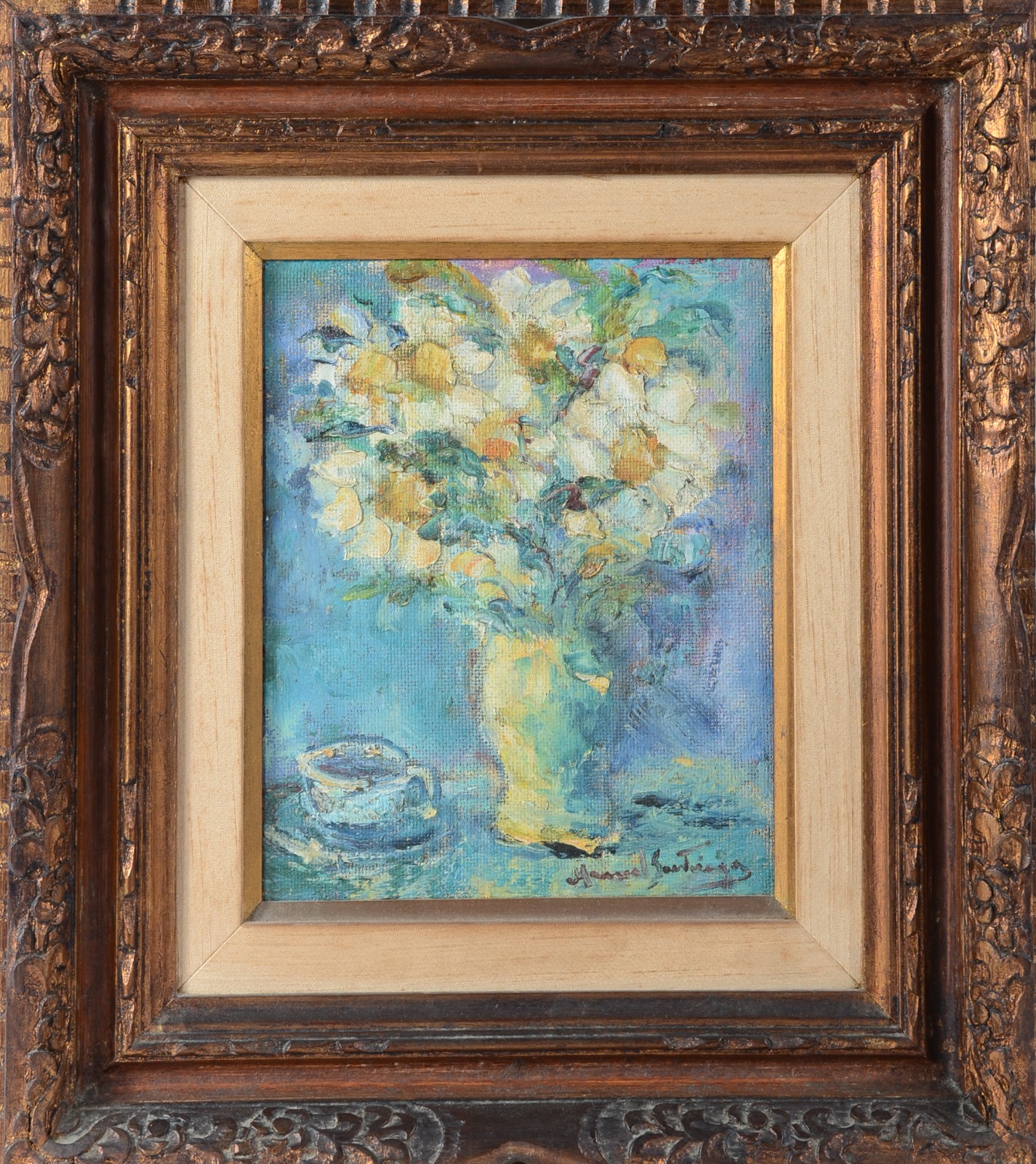 Manoel Santiago (1897-1987), Vaso de Flores - foto 2 de 5