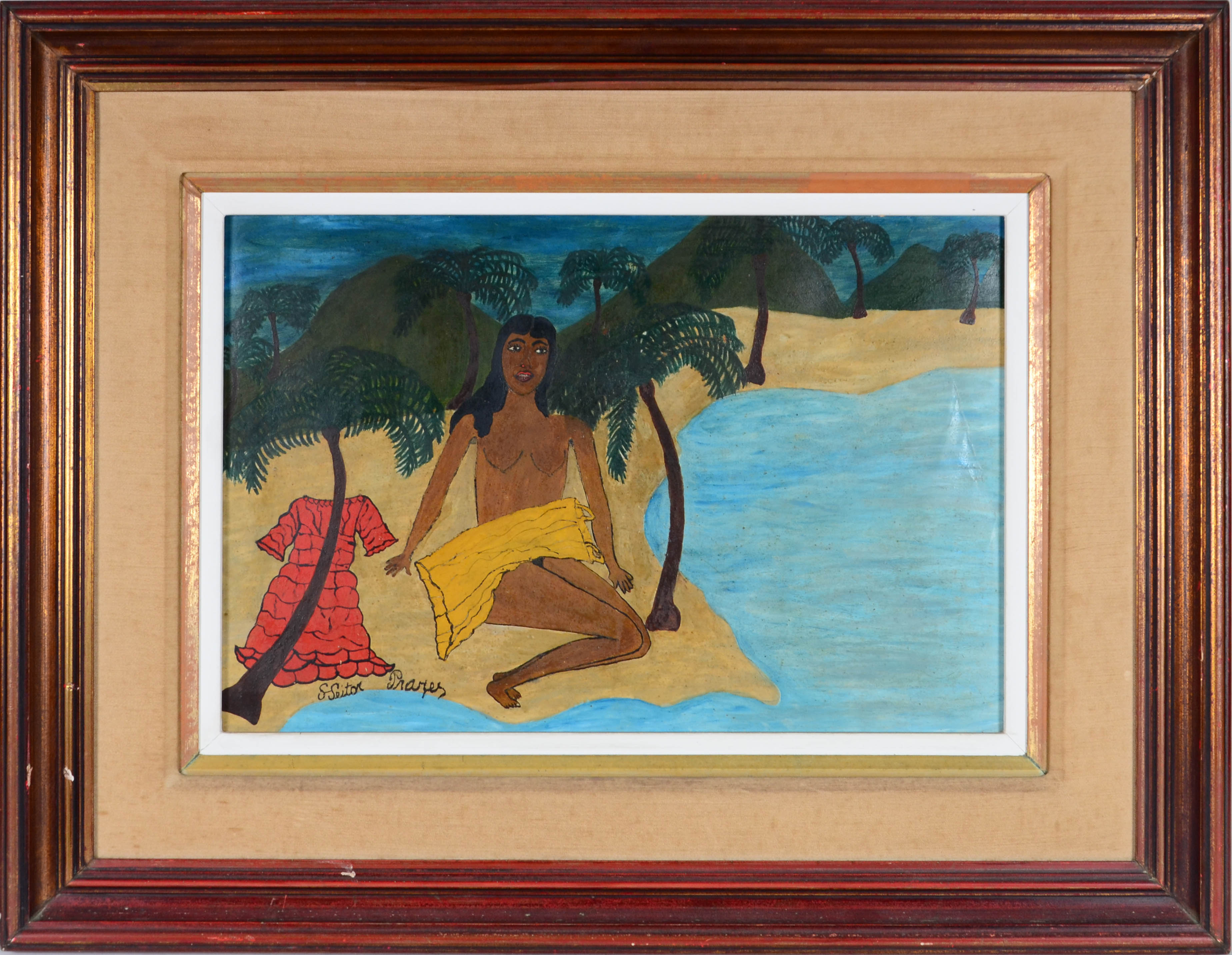 Heitor dos Prazeres (1898-1966), India a beira mar - foto 1 de 3