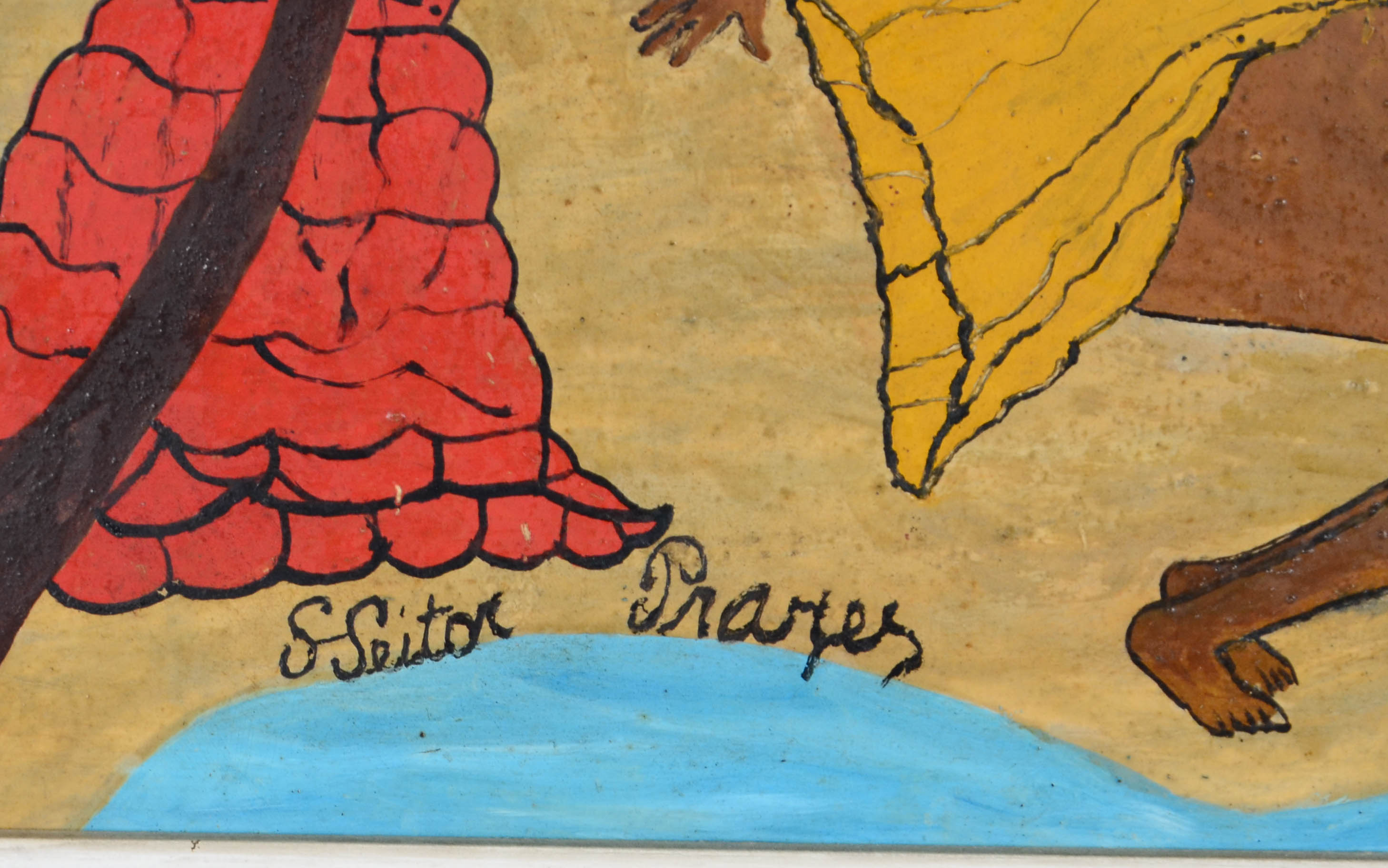 Heitor dos Prazeres (1898-1966), India a beira mar - foto 2 de 3