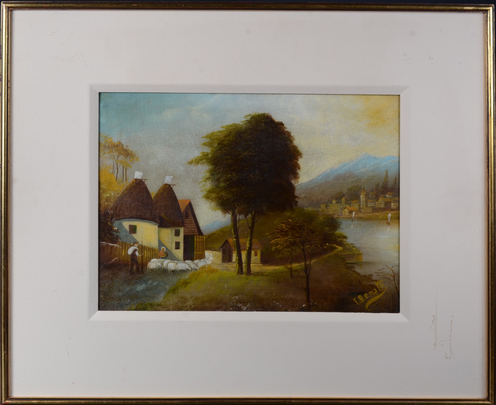 Paisagem com casas e lago - foto 2 de 4