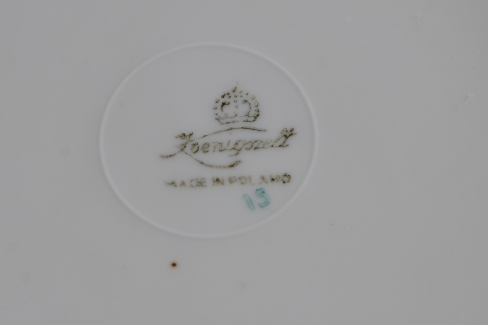 Aparelho de jantar de porcelana polonesa, decoração floral em... - foto 9 de 10