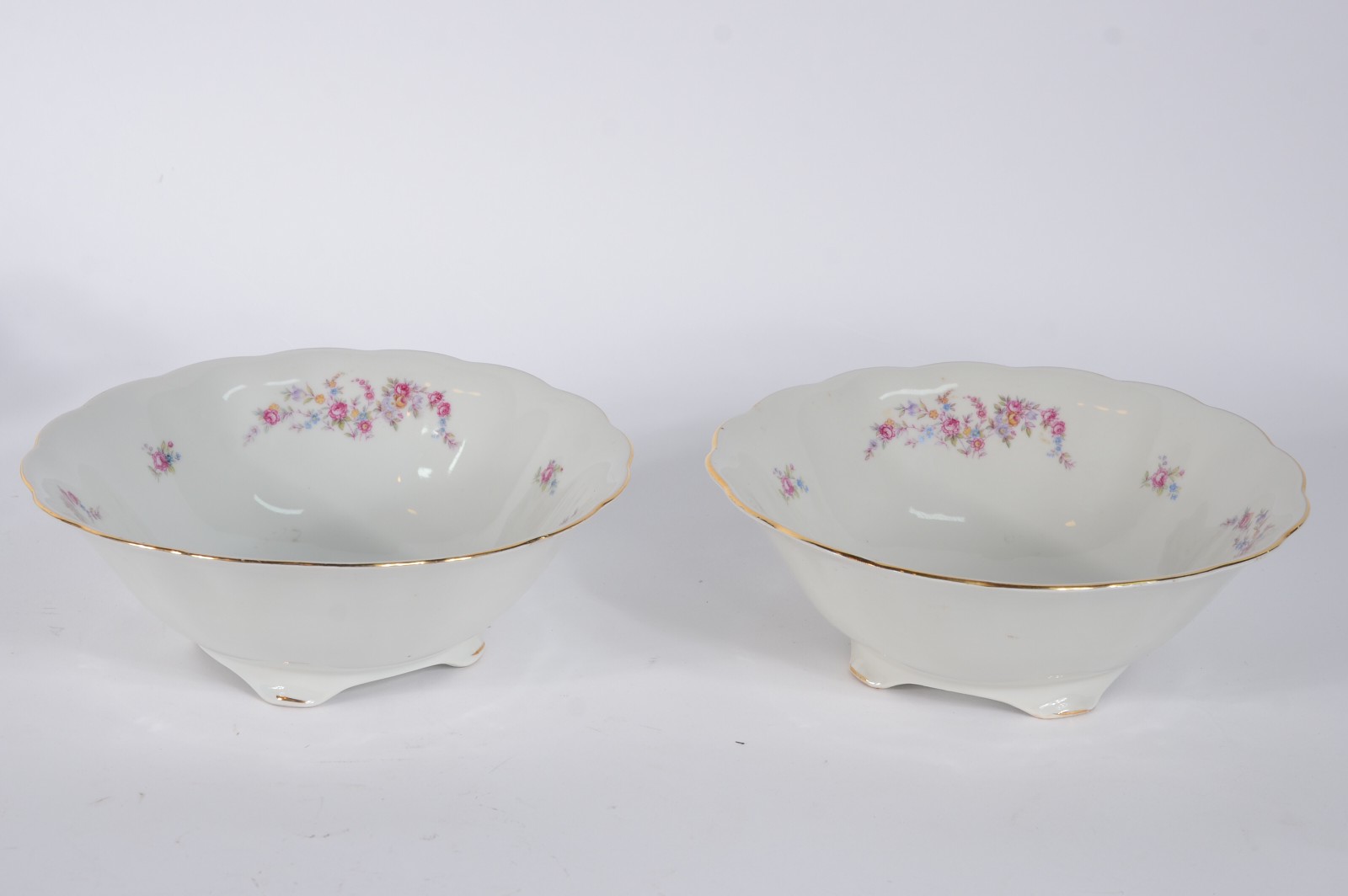 Aparelho de jantar de porcelana polonesa, decoração floral em... - foto 10 de 10
