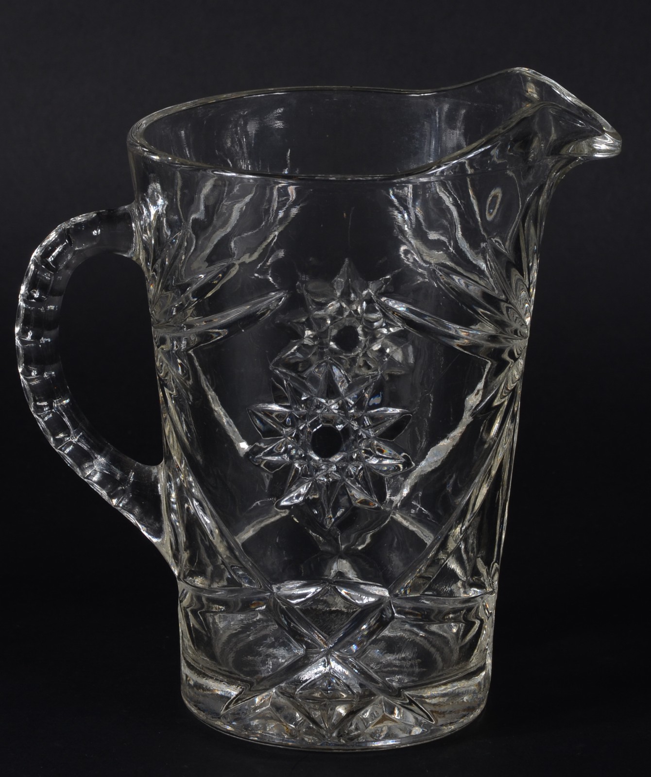 Jarra para água de cristal prensado. - foto 1 de 5