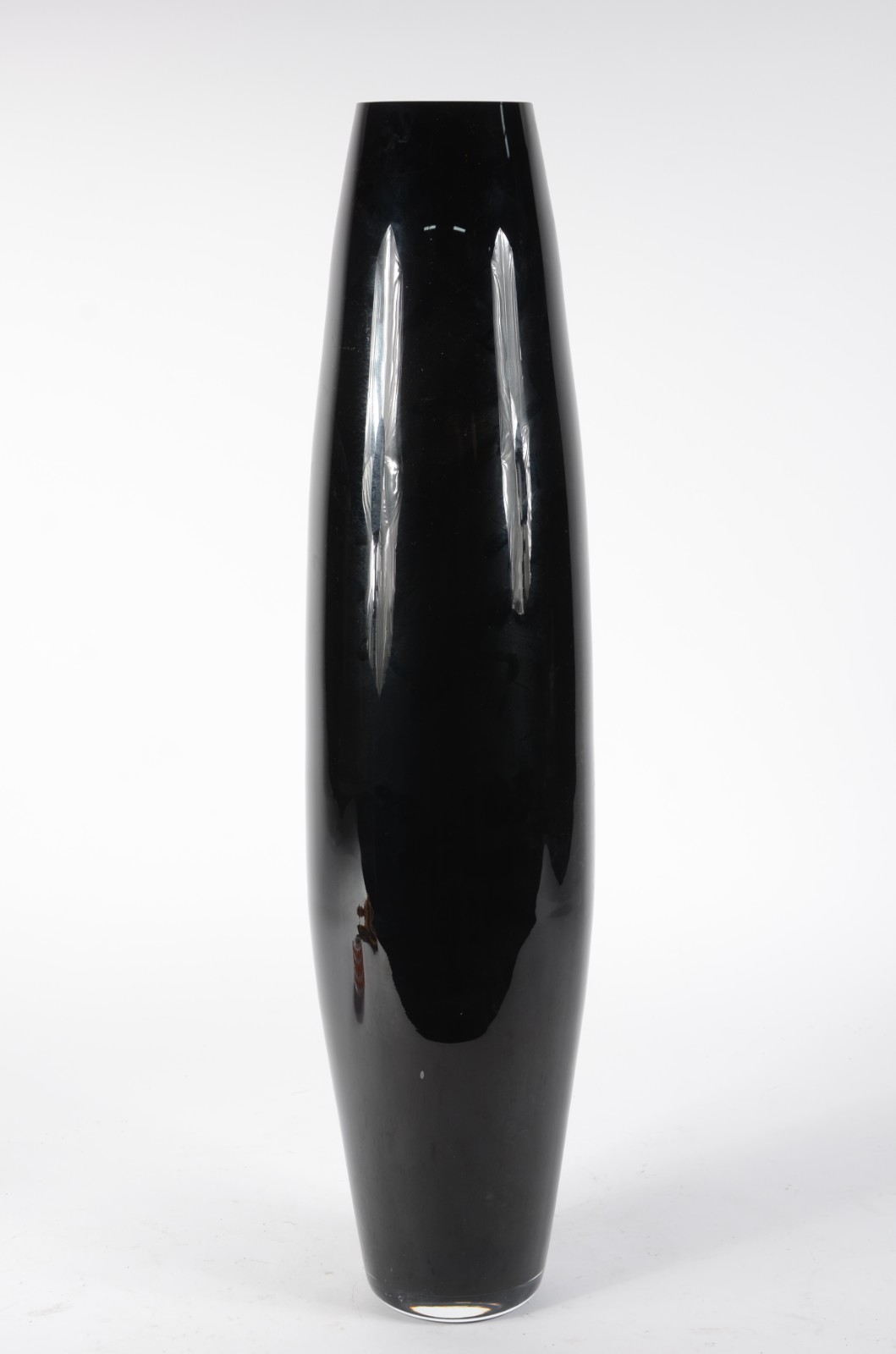 Grande vaso de vidro preto decorativo. - foto 1 de 5