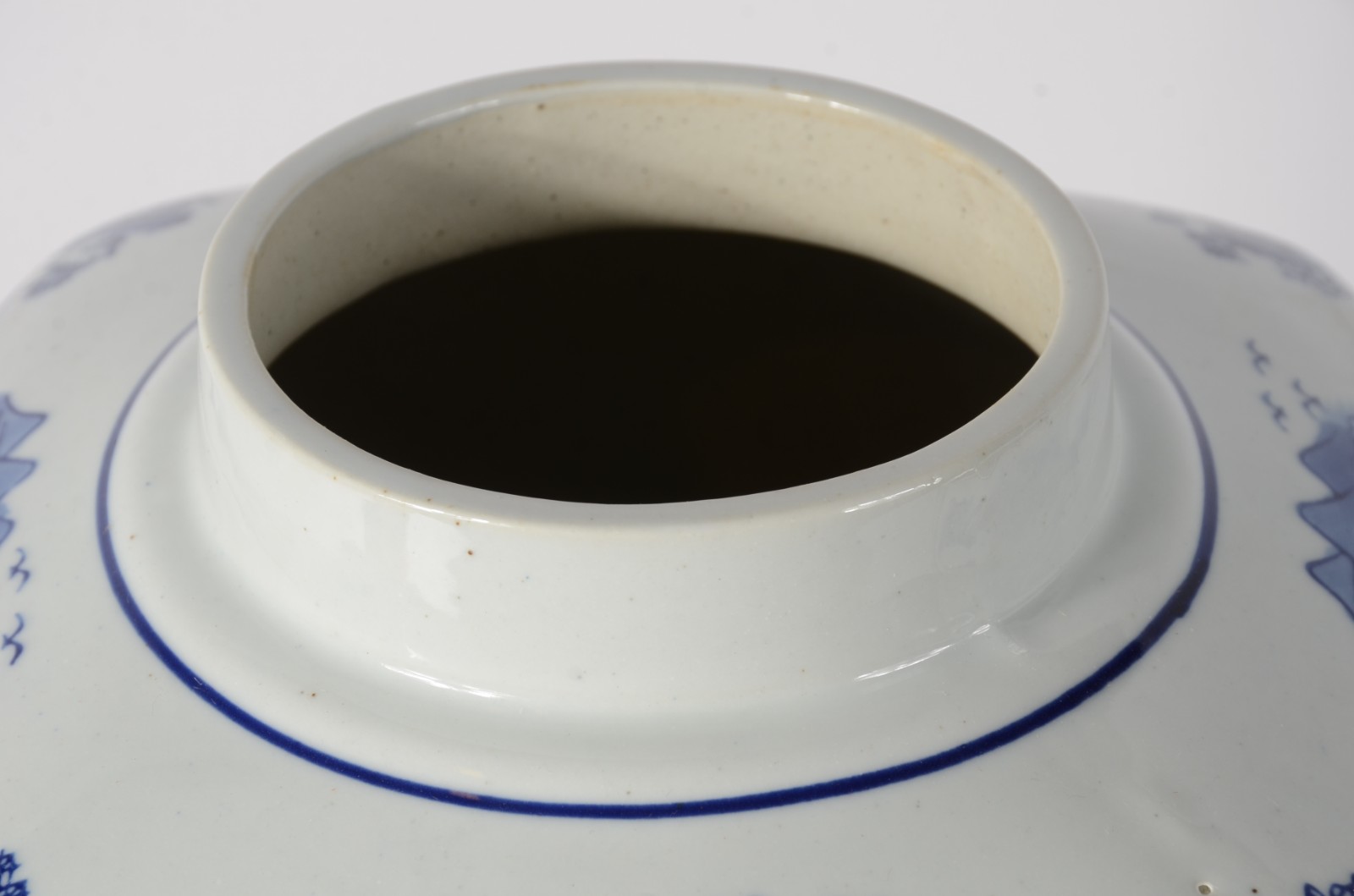 Par de potiches de porcelana oriental decorados com paisagens e... - foto 3 de 6