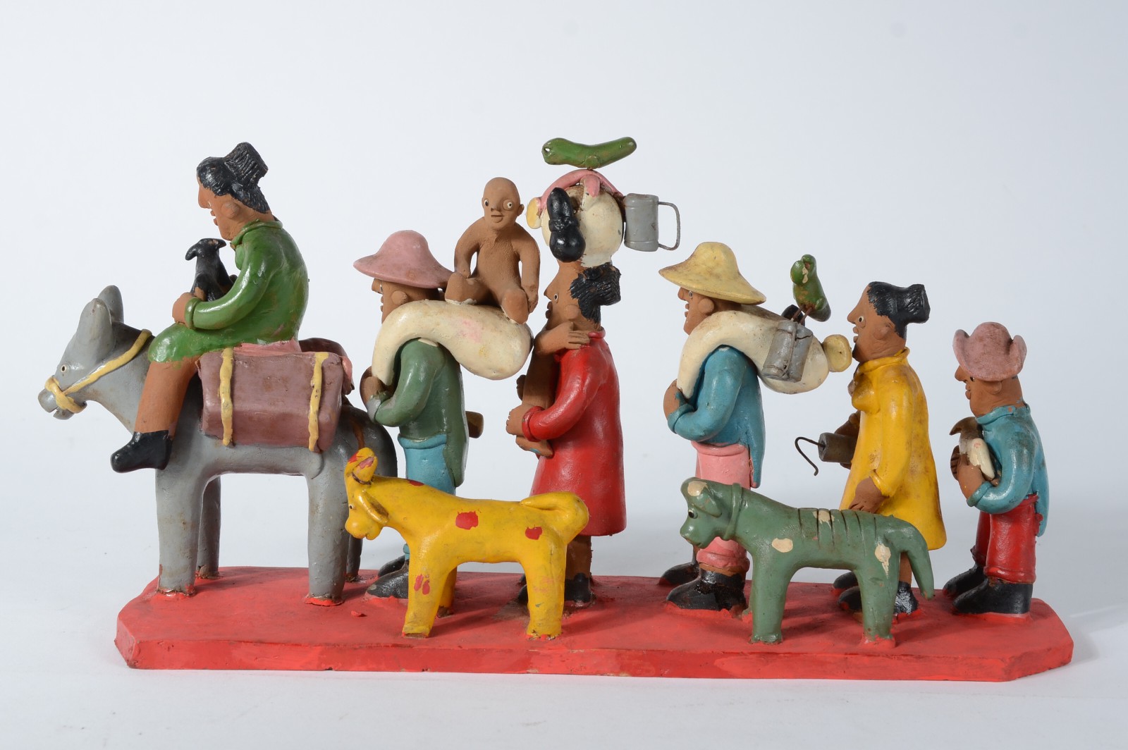 Arte Popular - Escultura de barro policromado representando... - foto 2 de 8