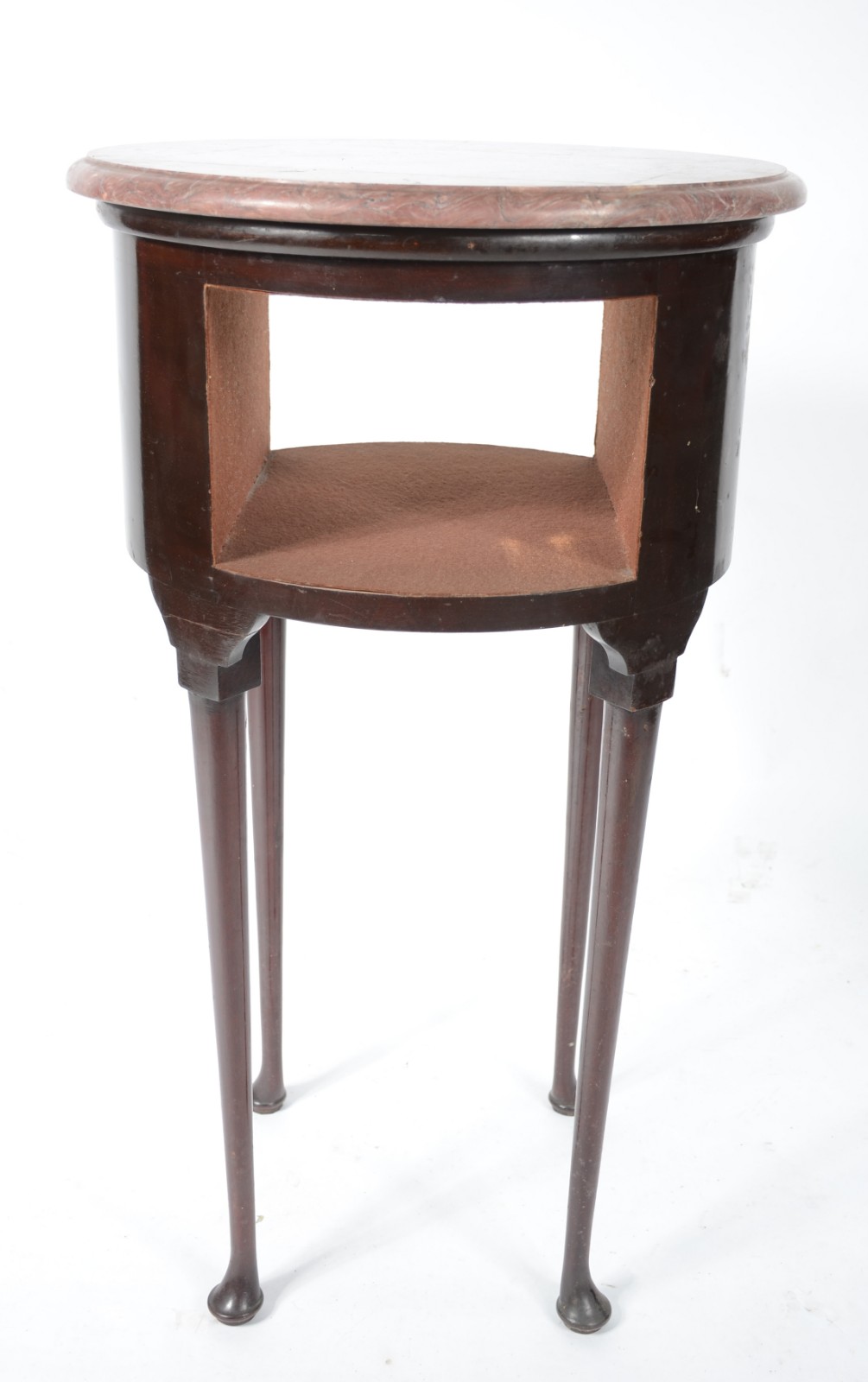 Mesa coluna de madeira nobre, estilo chipendale, tampo de mármore... - foto 2 de 7