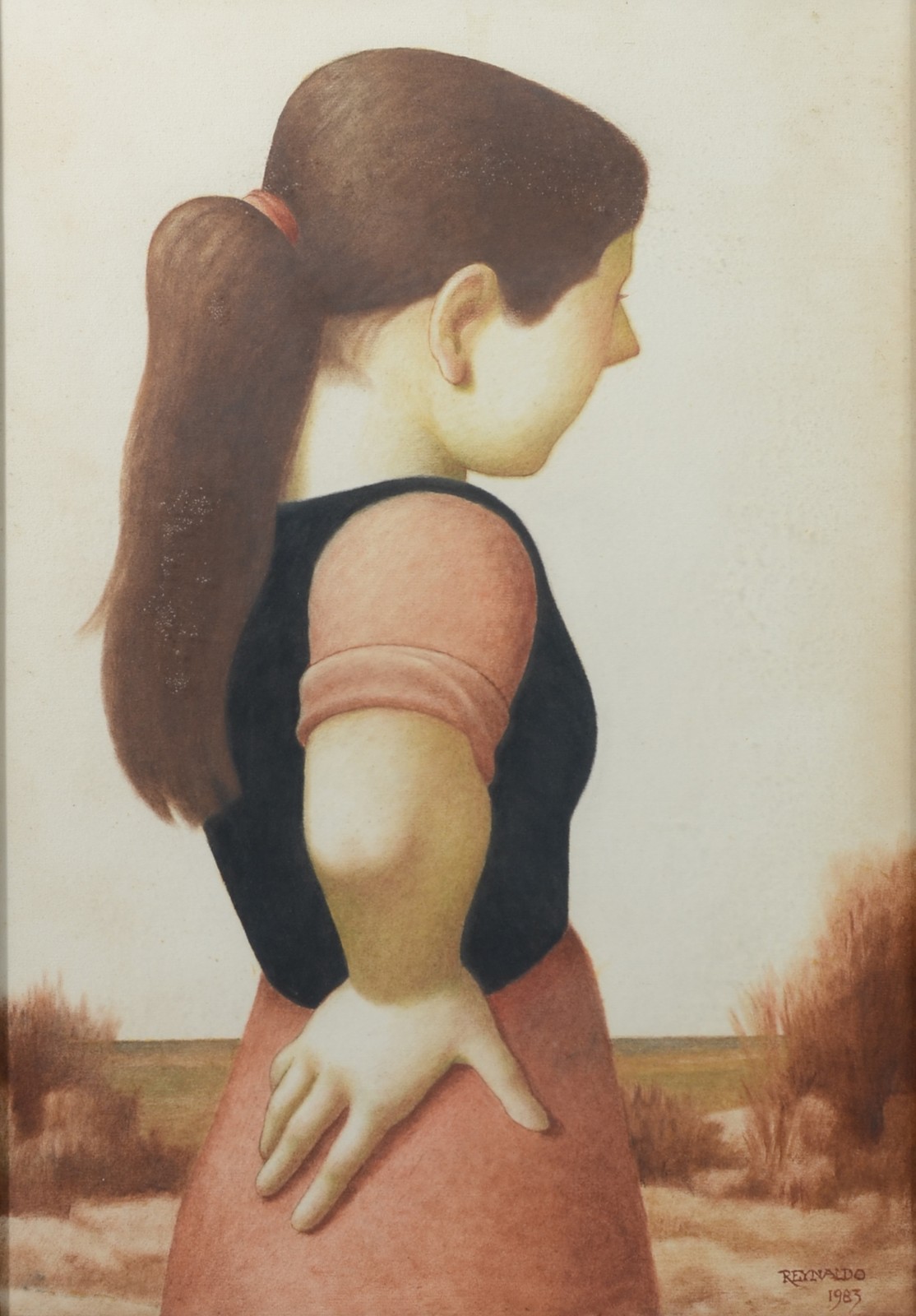 Reynaldo Fonseca (1925-2019), Menina e paisagem - foto 1 de 5