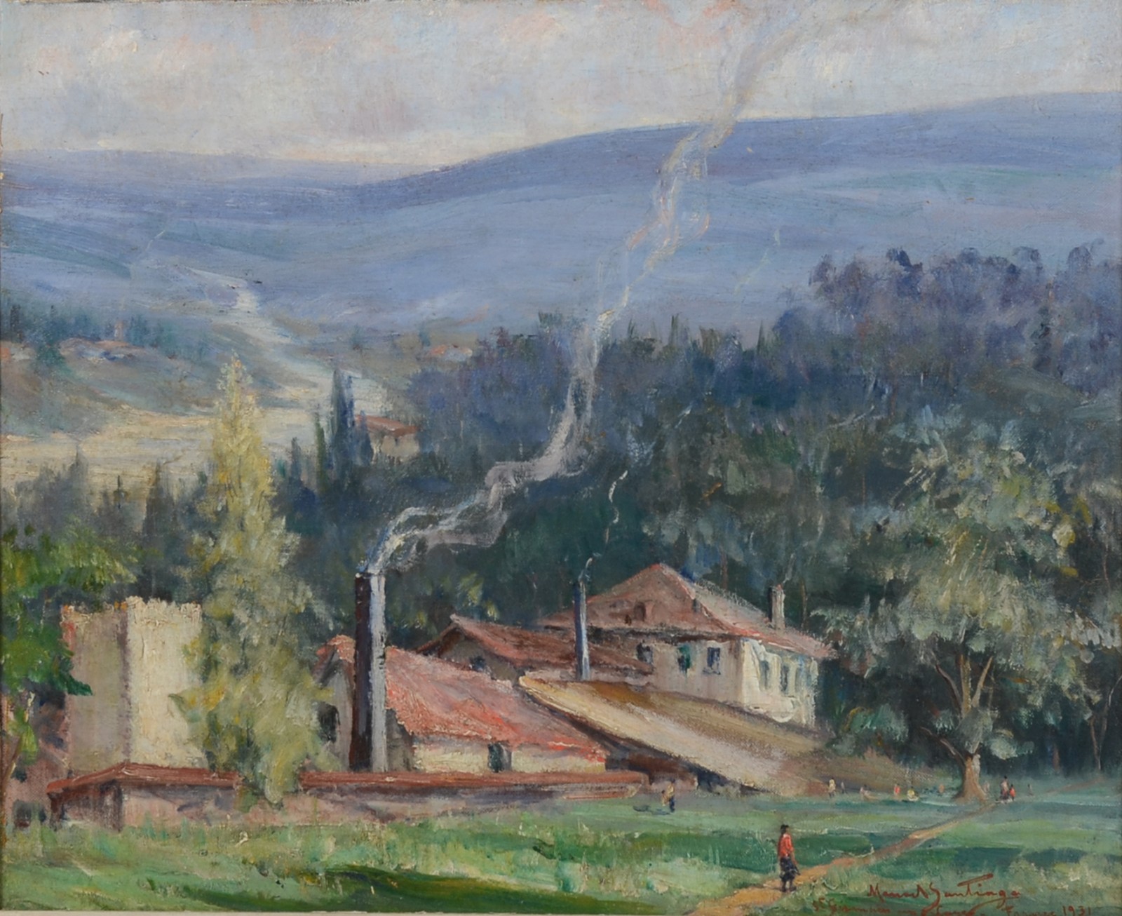 Manoel Santiago (1897-1987), Paisagem da França - foto 1 de 4
