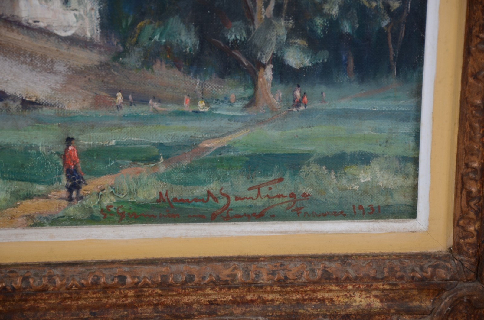 Manoel Santiago (1897-1987), Paisagem da França - foto 3 de 4