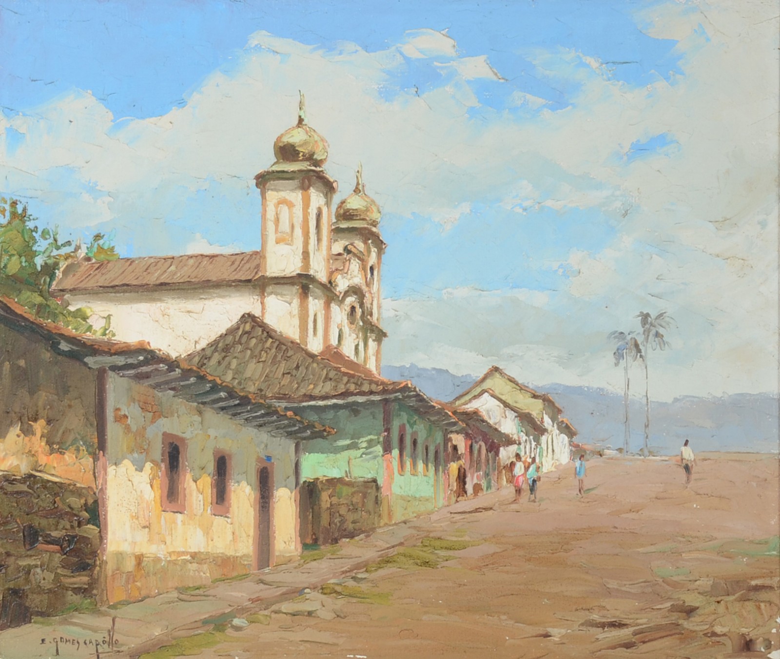 Edy Gomes Carôllo (1925-2000), Ouro Preto - Igreja Santa  Efigênia - foto 1 de 5