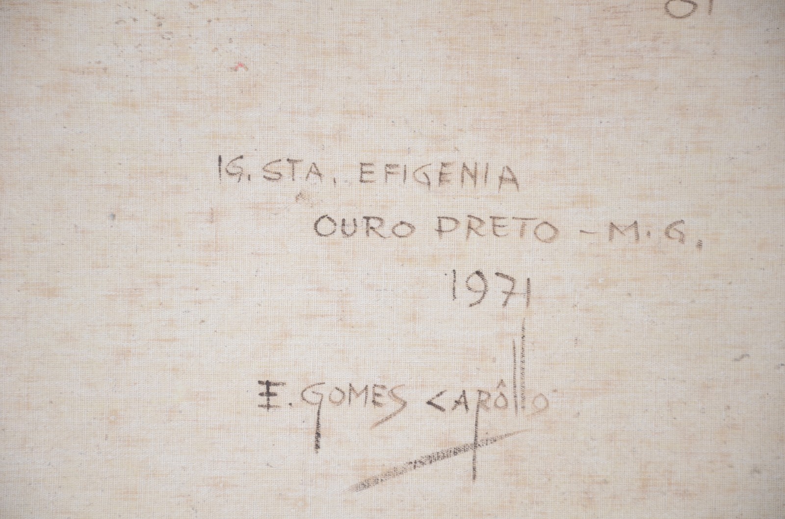 Edy Gomes Carôllo (1925-2000), Ouro Preto - Igreja Santa  Efigênia - foto 5 de 5