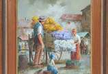 Anelio Latini (1926-1986), Vendedor de Flores - Óleo sobre tela. Datado 1978.